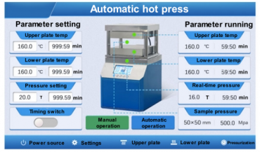 Многосегментный программируемый автоматический  пресс с нагревом плит 25T PP-600D2